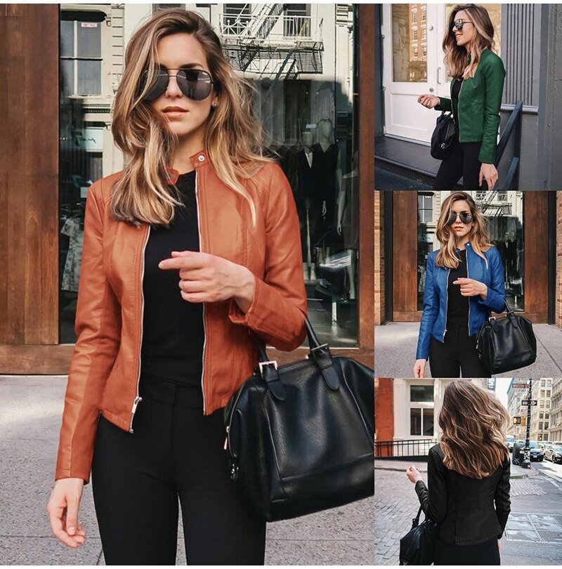 Women's Autumn Fashion Leather Jackets