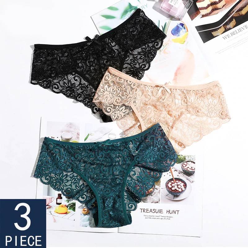 Three Brazilian Panties for Women Three Brazilian Panties for Women