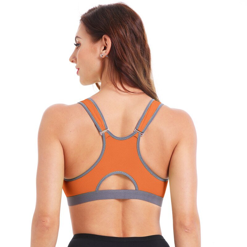 Women's Sexy Push Up Sports Bra with Front Zipper Women's Sexy Push Up Sports Bra with Front Zipper