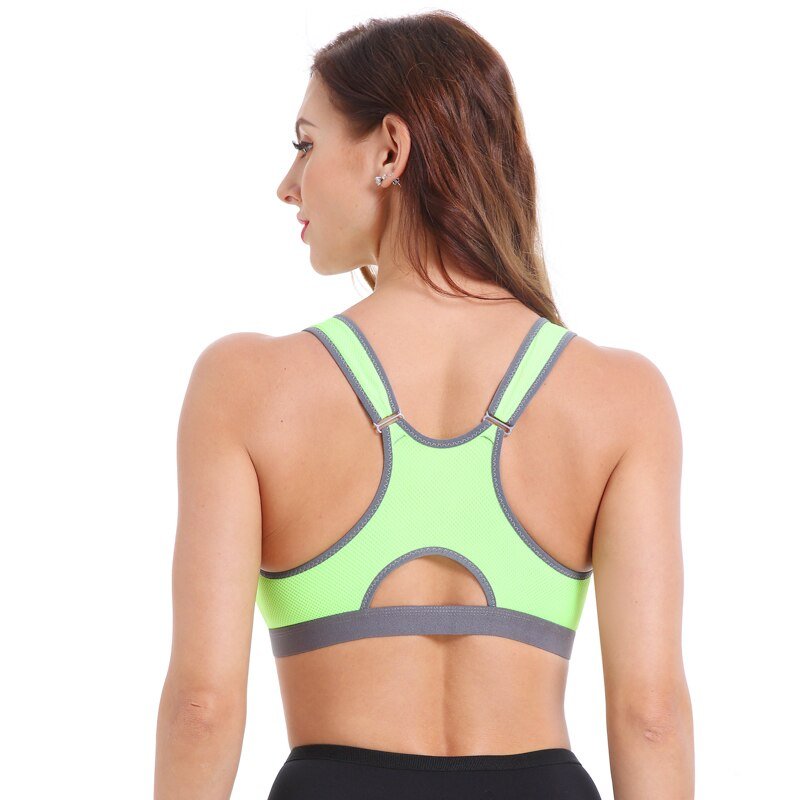Women's Sexy Push Up Sports Bra with Front Zipper Women's Sexy Push Up Sports Bra with Front Zipper