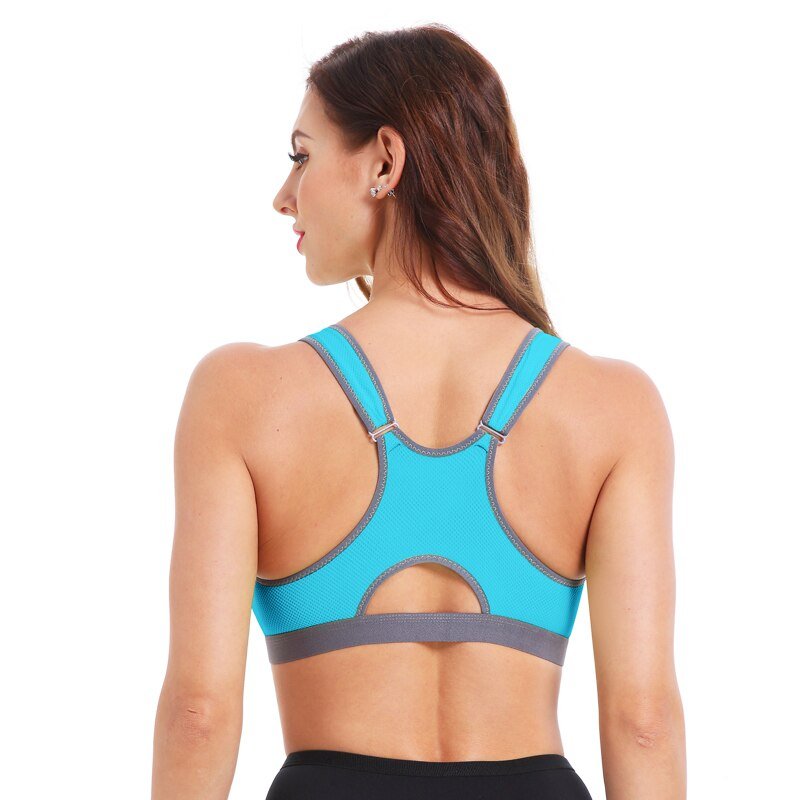 Women's Sexy Push Up Sports Bra with Front Zipper Women's Sexy Push Up Sports Bra with Front Zipper