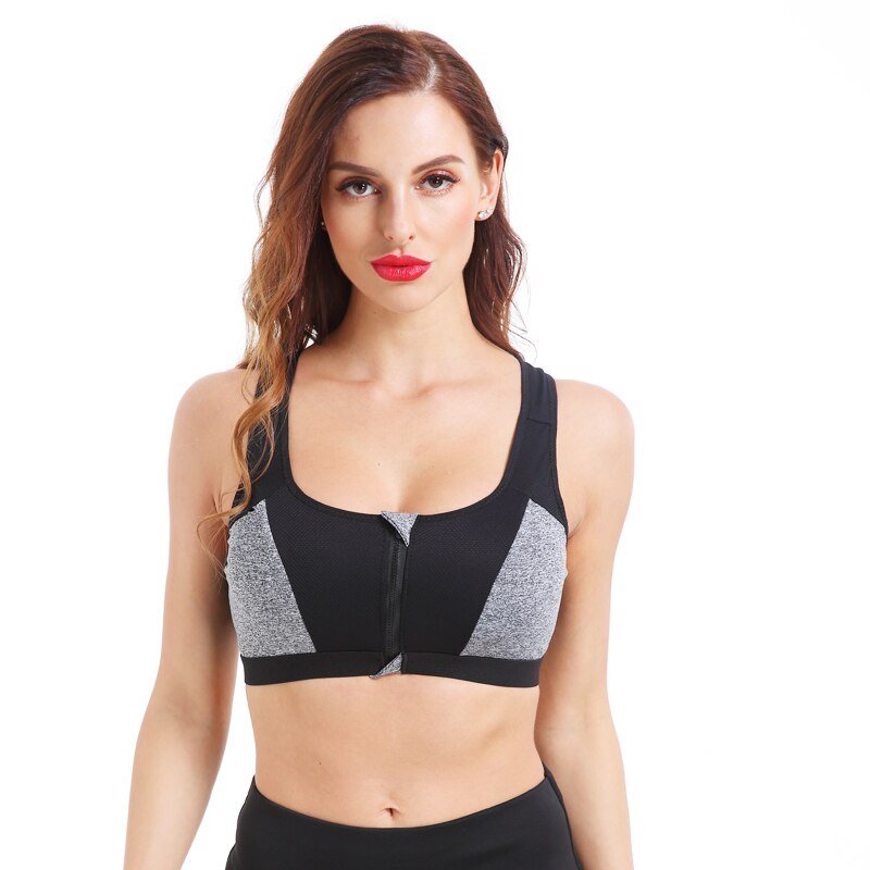 Women's Sexy Push Up Sports Bra with Front Zipper Women's Sexy Push Up Sports Bra with Front Zipper