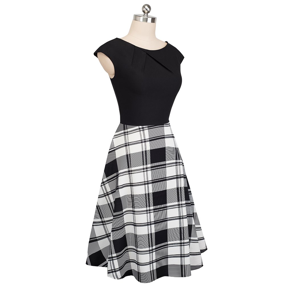 Women's Fashion O-Neck Swing Dress