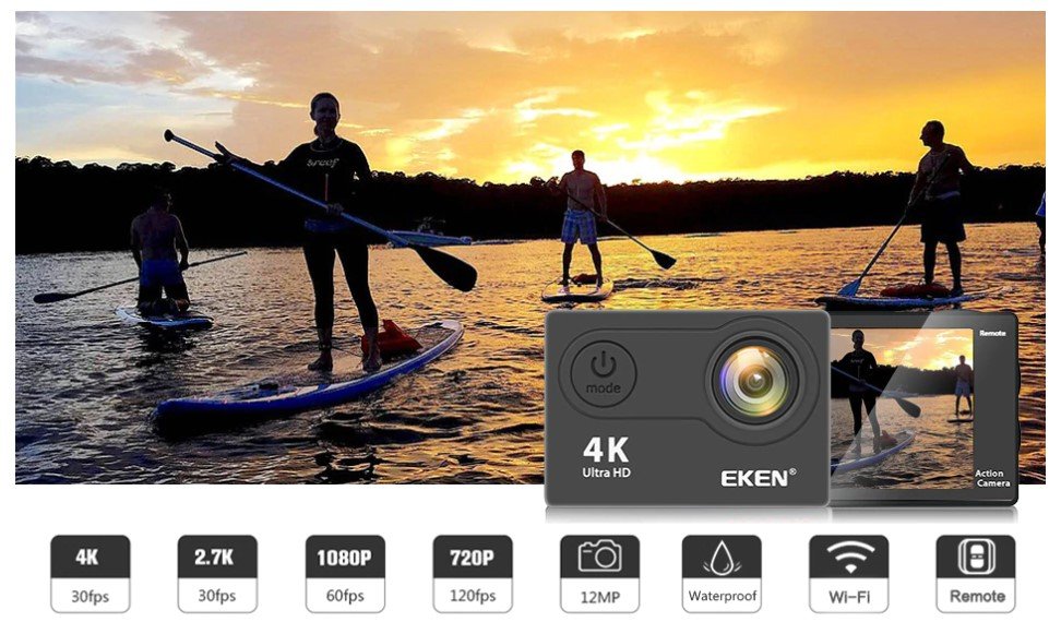 Ultra HD 4K / 30 Fps Waterproof Action Camera
