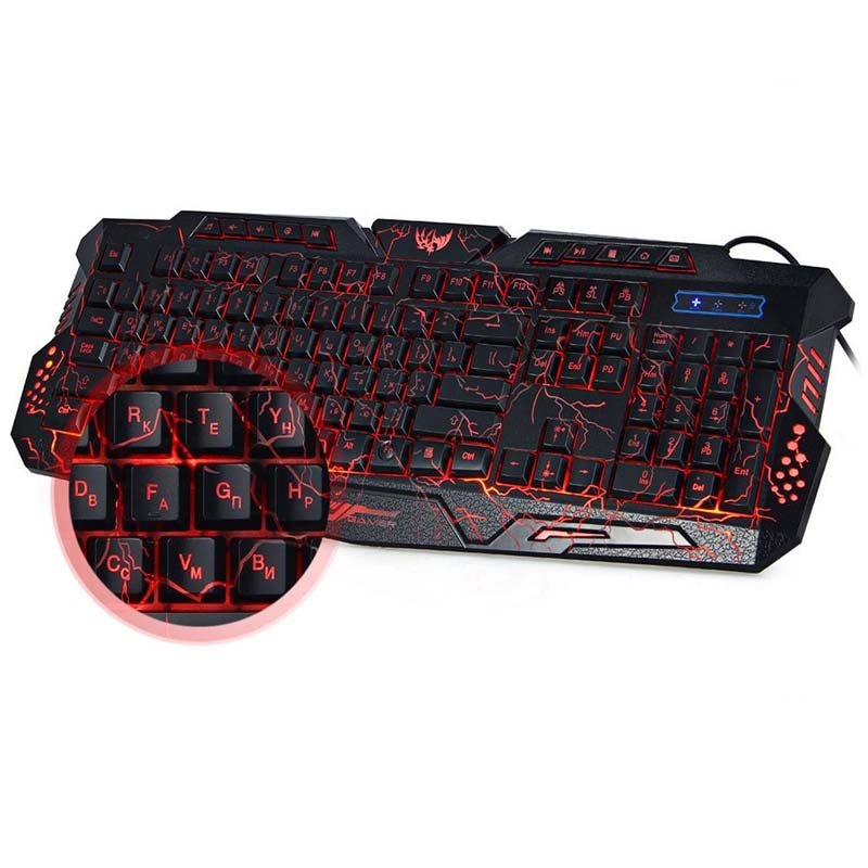 LED Backlight Computer Gaming Keyboard