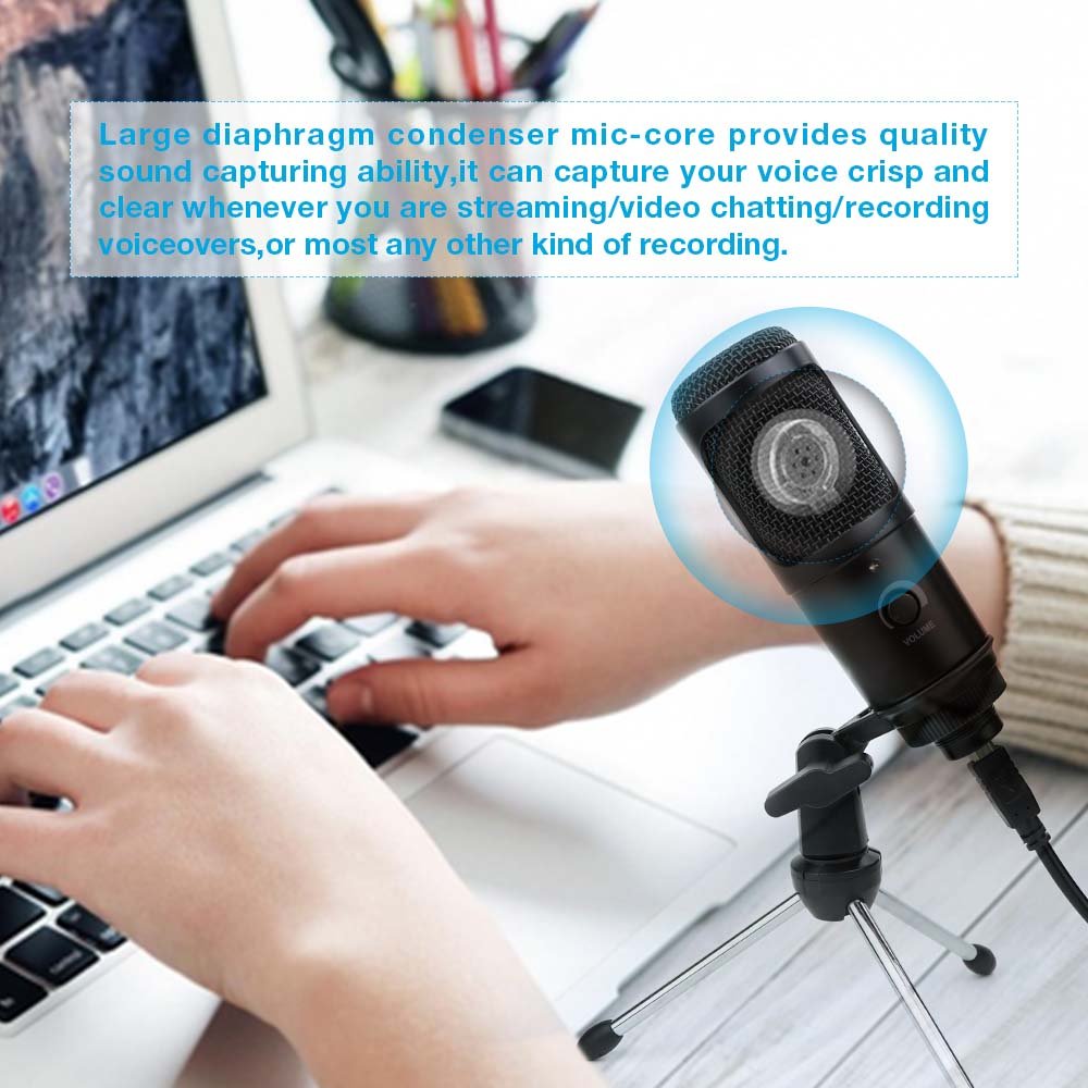 USB Condenser Microphone for Computer