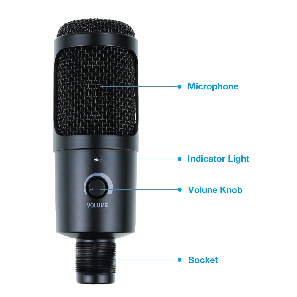 USB Condenser Microphone for Computer