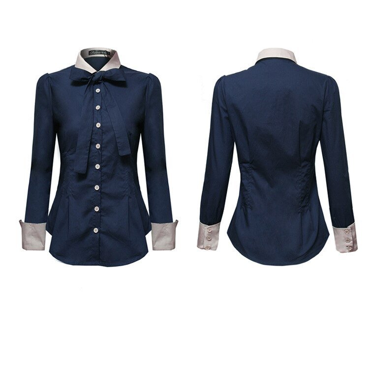 Women's Contrast Details Office Shirt Women's Contrast Details Office Shirt
