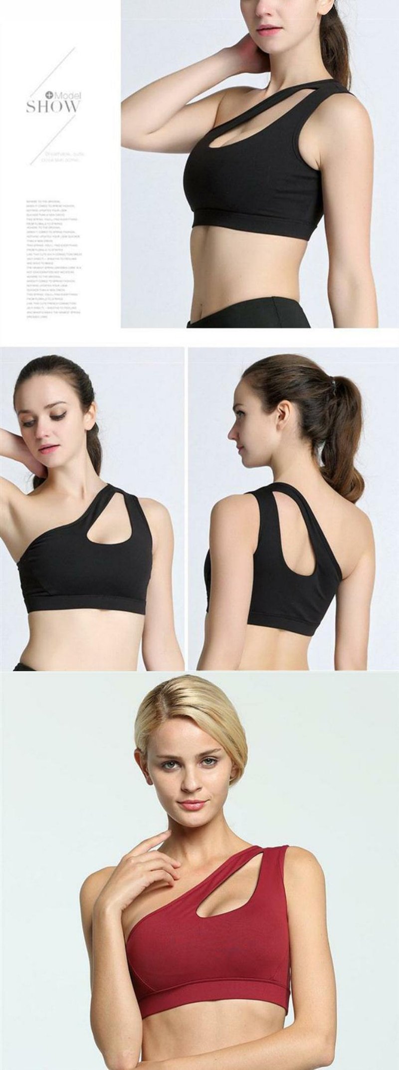 Sexy One Shoulder Yoga Bra Sexy One Shoulder Yoga Bra