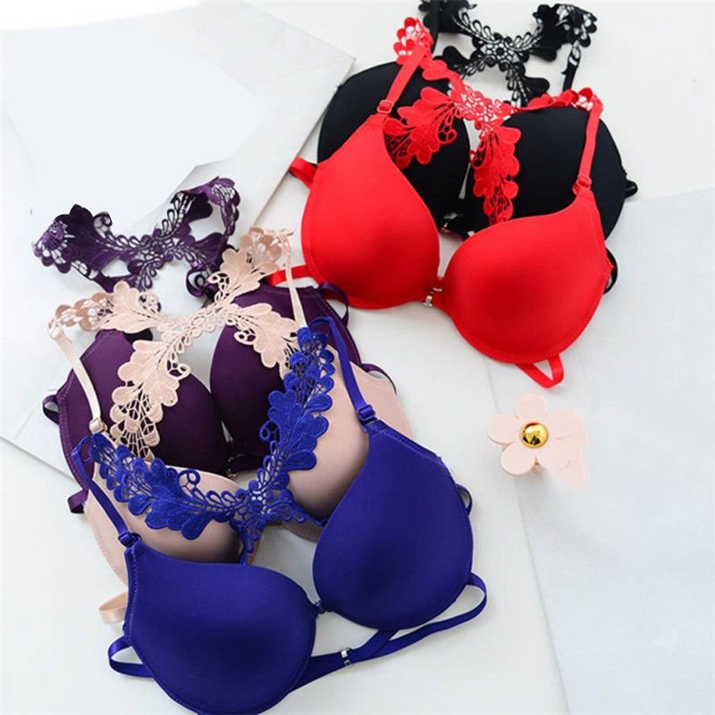 Women's Sexy Front Closure Lace Bra