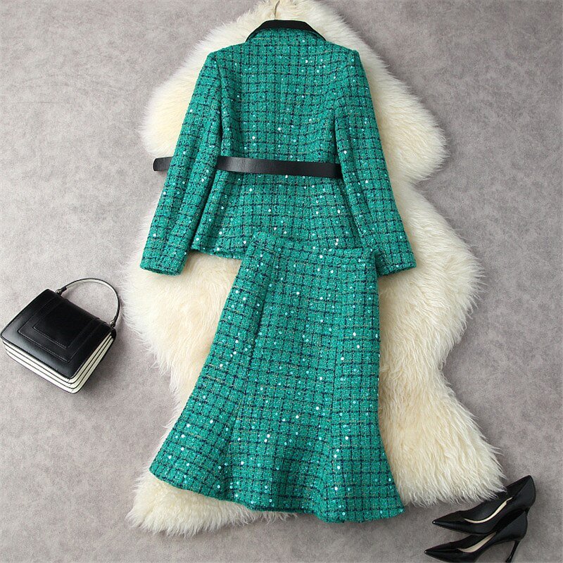 Fashion Office Lady Skirt Suit