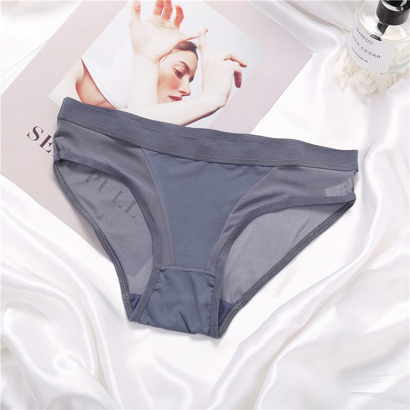 Women's Mesh Detail Panties 3 Pcs Set Women's Mesh Detail Panties 3 Pcs Set