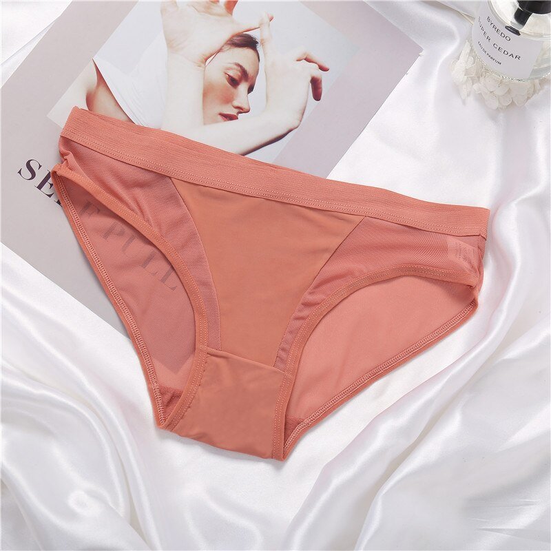 Women's Mesh Detail Panties 3 Pcs Set Women's Mesh Detail Panties 3 Pcs Set