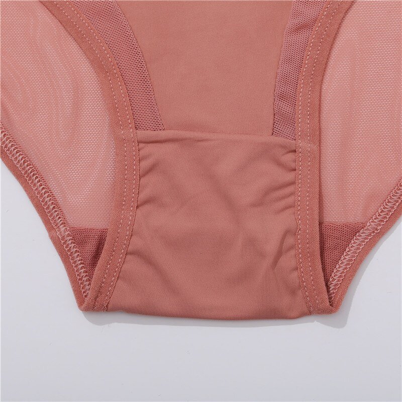 Women's Mesh Detail Panties 3 Pcs Set Women's Mesh Detail Panties 3 Pcs Set