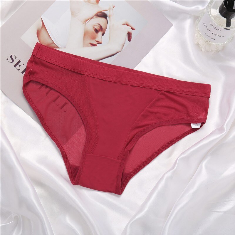 Women's Mesh Detail Panties 3 Pcs Set Women's Mesh Detail Panties 3 Pcs Set
