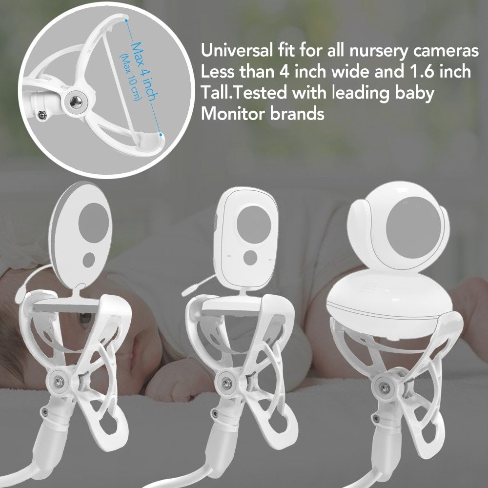 Portable Wired White Plastic Baby Camera