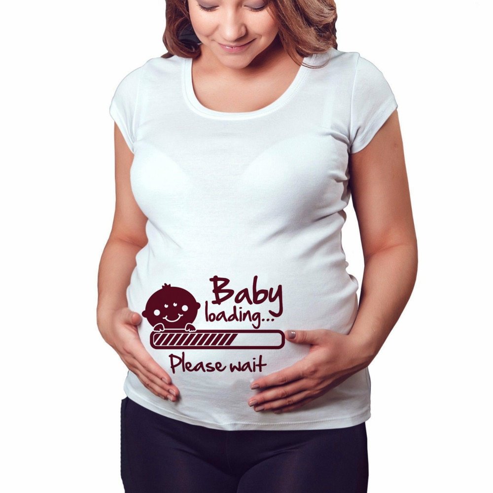 Women's Funny Printed Pregnancy T-Shirt Women's Funny Printed Pregnancy T-Shirt