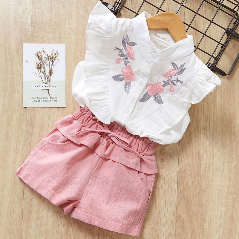 Girls Summer Clothing Set 2 Pcs Girls Summer Clothing Set 2 Pcs