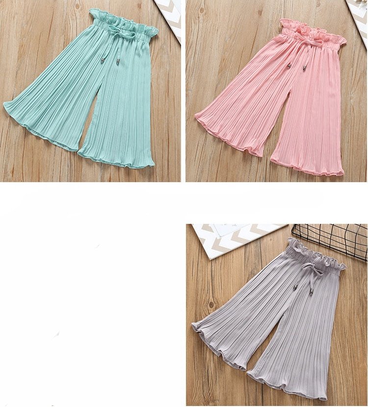 Girls' Clothing Set with Colorful Pants Girls' Clothing Set with Colorful Pants