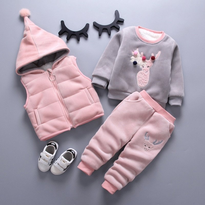 Girl's Warm Autumn Clothing Set Girl's Warm Autumn Clothing Set