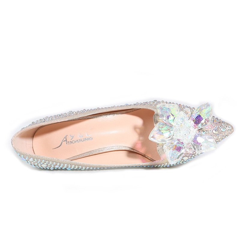 Luxury Wedding Shoes with Crystals for Women