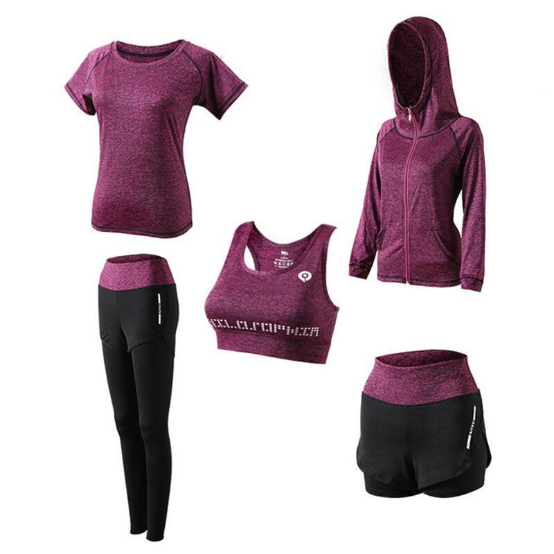 Workout Clothing Set 5 pcs Set Workout Clothing Set 5 pcs Set
