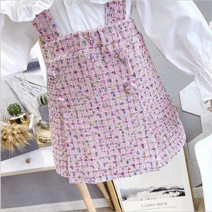 Girls Solid Classic Clothing Set, 2 Pcs Girls Solid Classic Clothing Set, 2 Pcs