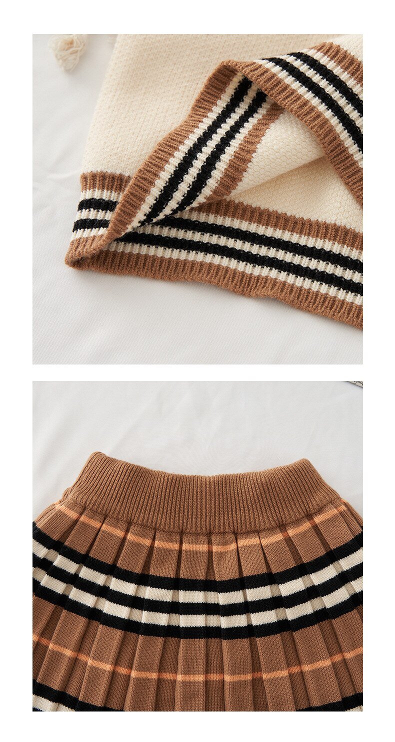 Girls Solid Classic Clothing Set, 2 Pcs Girls Solid Classic Clothing Set, 2 Pcs