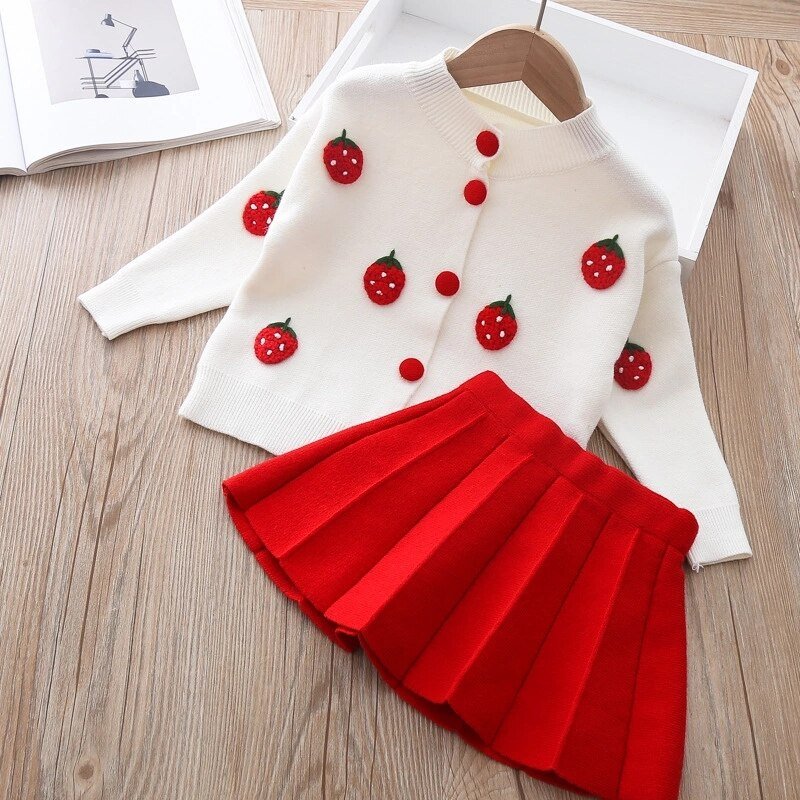 Girls Solid Classic Clothing Set, 2 Pcs Girls Solid Classic Clothing Set, 2 Pcs