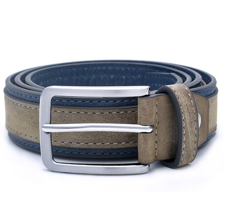 Casual Patchwork Leather Belt for Men Casual Patchwork Leather Belt for Men
