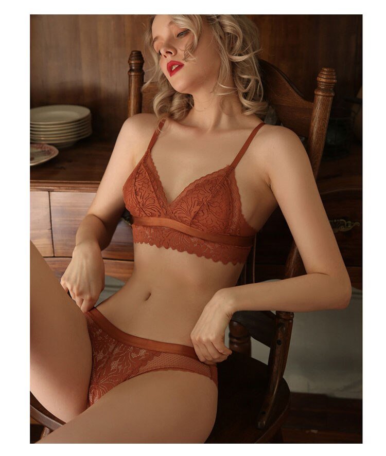 Embroidered Lace Push-up Bra and Panty Lingerie Set for Women Embroidered Lace Push-up Bra and Panty Lingerie Set for Women