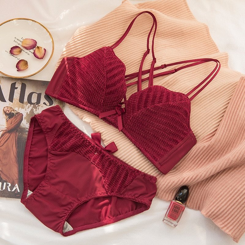 Cotton Women's Lingerie Set of Bra and Panty Cotton Women's Lingerie Set of Bra and Panty