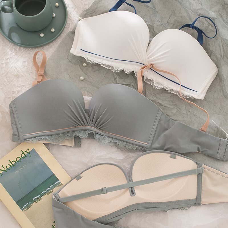 Women's Lingerie Set of Panty and Bra with Cross Straps