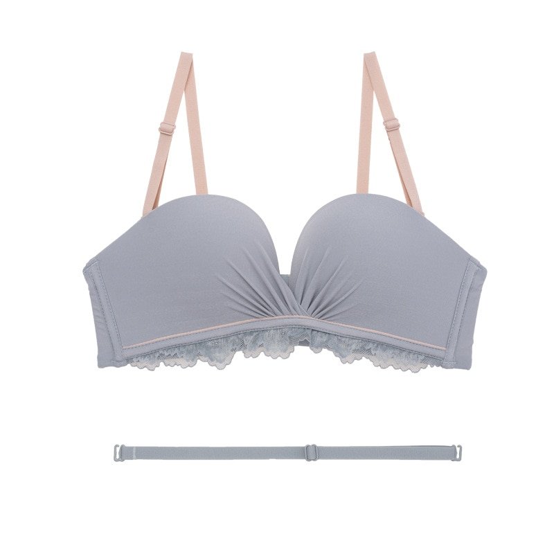 Women's Lingerie Set of Panty and Bra with Cross Straps