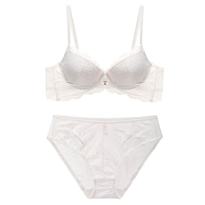 Women’s Sexy Thick Cotton Bridal Lingerie 2 pcs Set Women’s Sexy Thick Cotton Bridal Lingerie 2 pcs Set