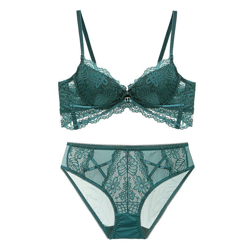 Women’s Sexy Thick Cotton Bridal Lingerie 2 pcs Set Women’s Sexy Thick Cotton Bridal Lingerie 2 pcs Set