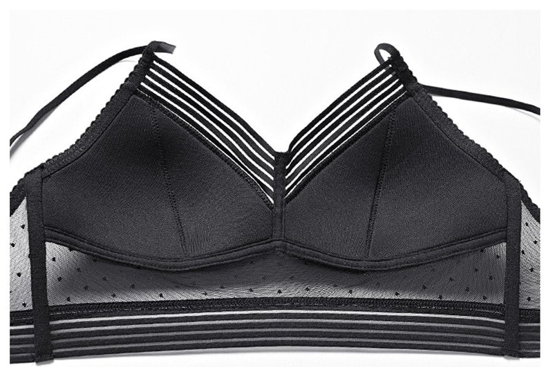 Women's Sheer Setail Wire Free Bra Women's Sheer Setail Wire Free Bra