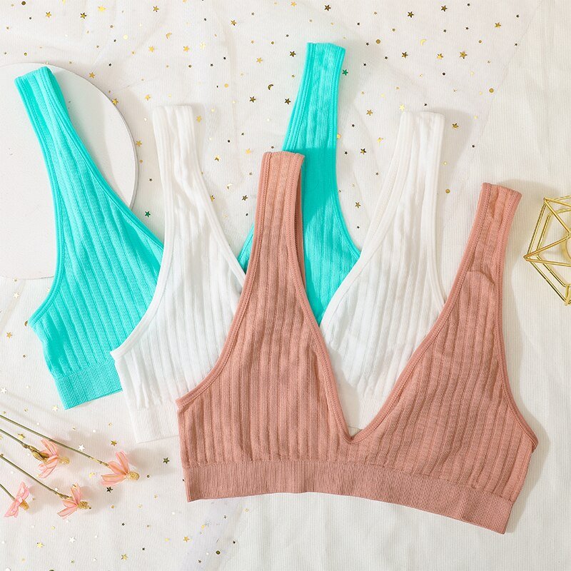 Women's Ribbed Fabric Seamless Bra Women's Ribbed Fabric Seamless Bra