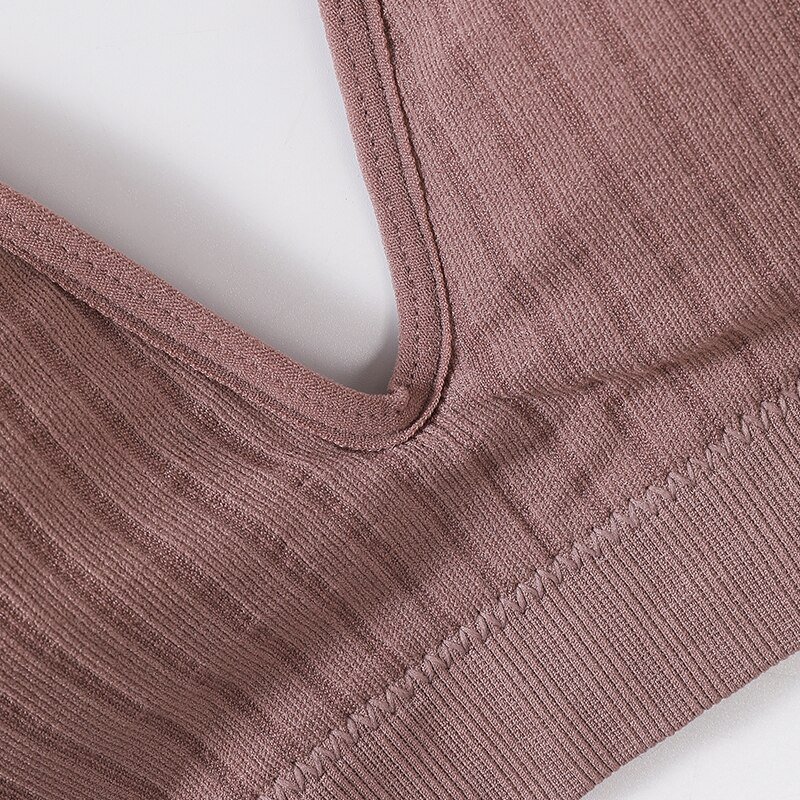 Women's Ribbed Fabric Seamless Bra Women's Ribbed Fabric Seamless Bra