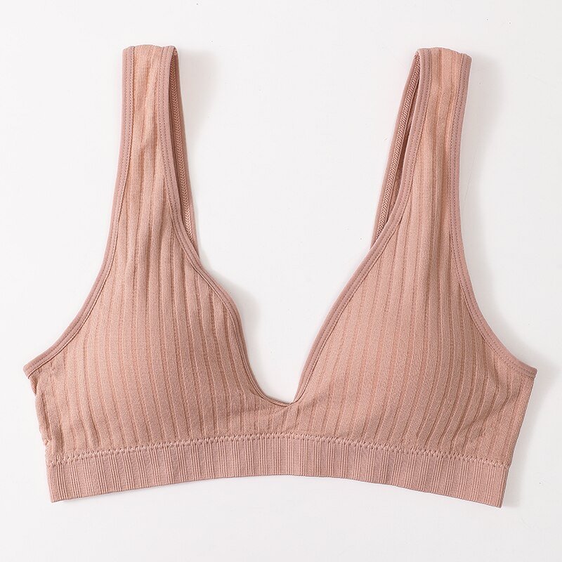 Women's Ribbed Fabric Seamless Bra Women's Ribbed Fabric Seamless Bra