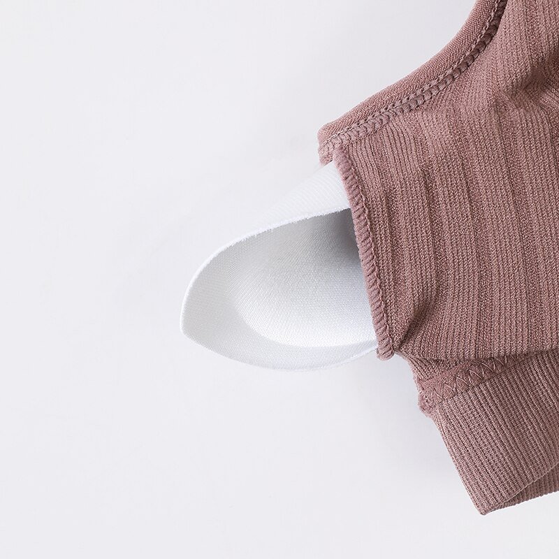 Women's Ribbed Fabric Seamless Bra Women's Ribbed Fabric Seamless Bra