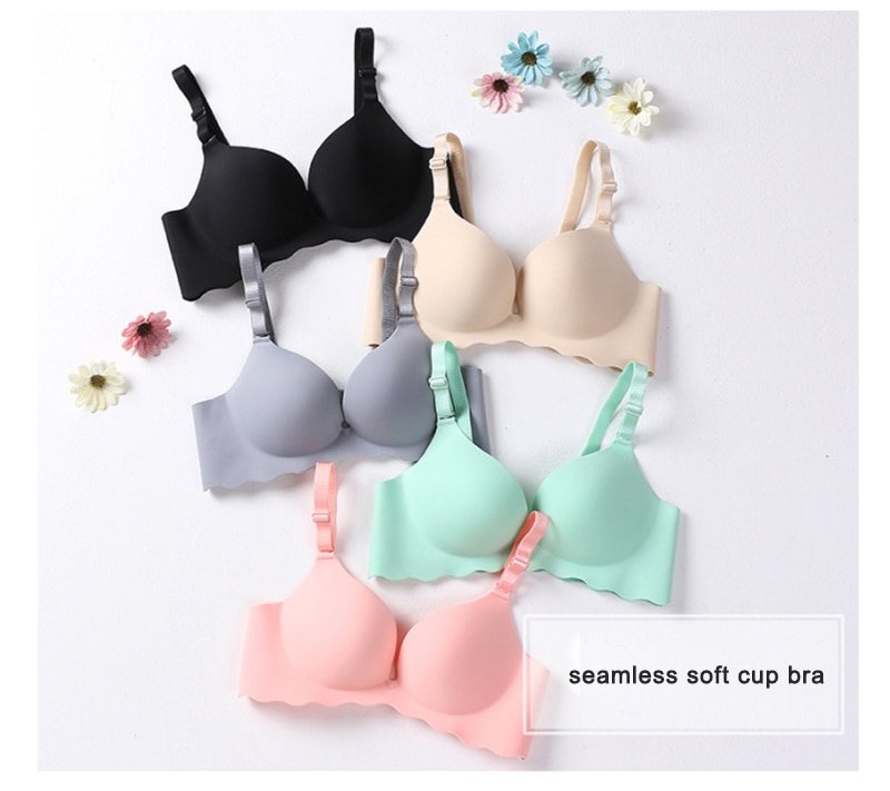 Women's Seamless Push Up Bra Bralette-Wireless Women's Seamless Push Up Bra Bralette-Wireless