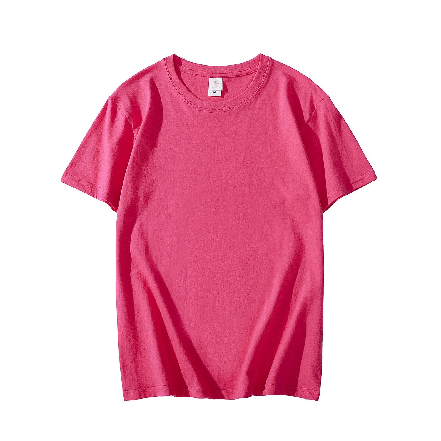 Men's Cotton Solid Color Short Sleeved T-Shirt