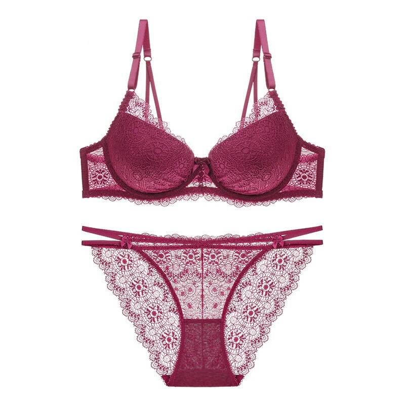 Colorful Women's Lingerie Set in Plus Size