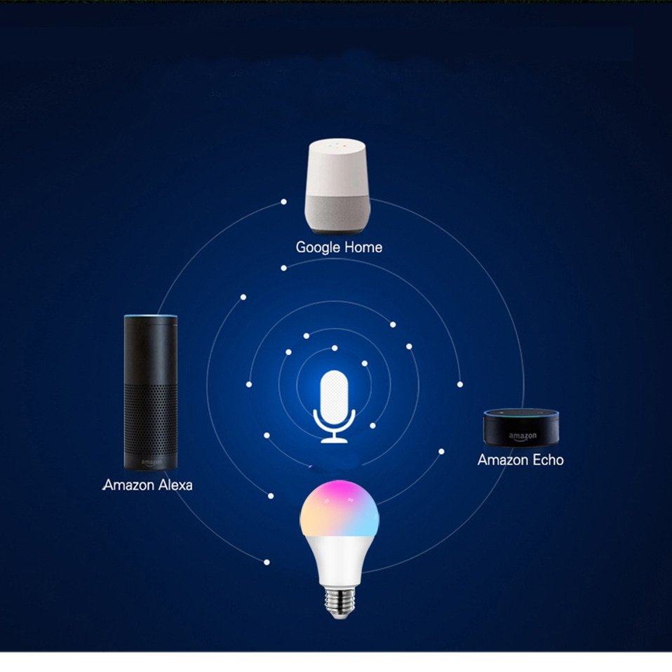 LED Bulb with Smart Life APP, Voice Control for Google Home, Alexa