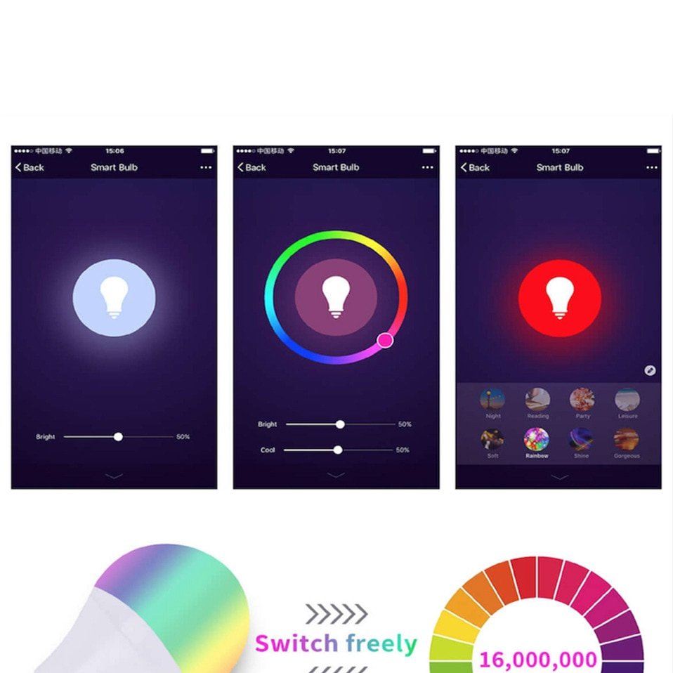 LED Bulb with Smart Life APP, Voice Control for Google Home, Alexa