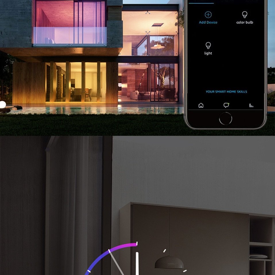 LED Bulb with Smart Life APP, Voice Control for Google Home, Alexa