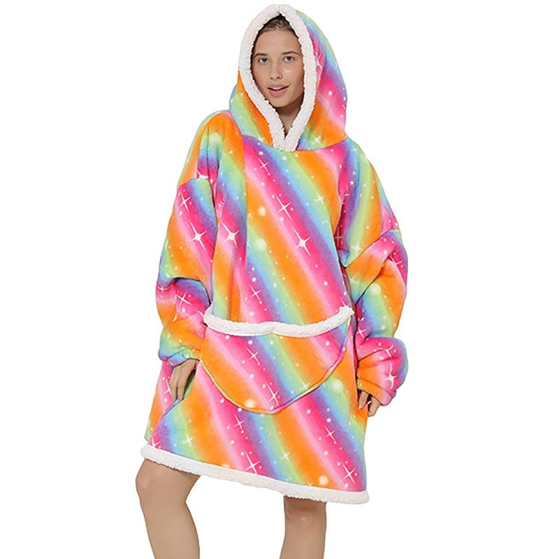 Cartoon Oversized Hoodie Sweatshirt Women Printed Wearable Blanket Hoodie Fleece Warm Kids Sleepwear Hoody Sweatshirt Blanket Cartoon Oversized Hoodie Sweatshirt Women Printed Wearable Blanket Hoodie Fleece Warm Kids Sleepwear Hoody Sweatshirt Blanket