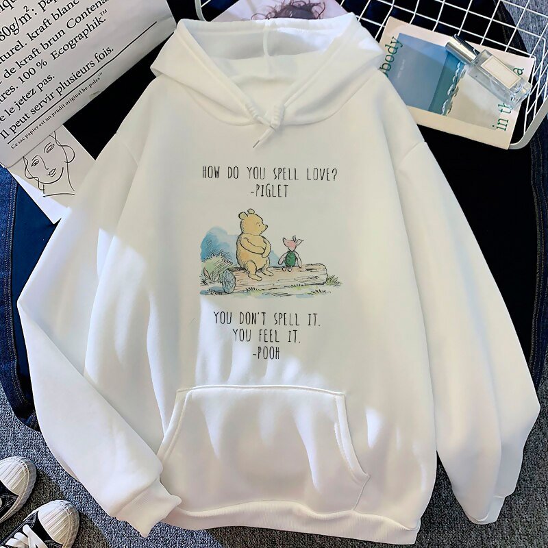 Kawaii Bear Winnie The Pooh Disney Cartoon Hoodies Women Harajuku Cute Anime Y2K Graphic Streetwear Sweatshirt 90s Hoody Female Kawaii Bear Winnie The Pooh Disney Cartoon Hoodies Women Harajuku Cute Anime Y2K Graphic Streetwear Sweatshirt 90s Hoody Female