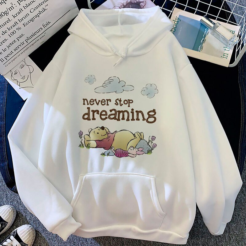 Kawaii Bear Winnie The Pooh Disney Cartoon Hoodies Women Harajuku Cute Anime Y2K Graphic Streetwear Sweatshirt 90s Hoody Female Kawaii Bear Winnie The Pooh Disney Cartoon Hoodies Women Harajuku Cute Anime Y2K Graphic Streetwear Sweatshirt 90s Hoody Female
